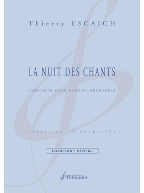 La Nuit des chants Concerto pour alto et orchestre